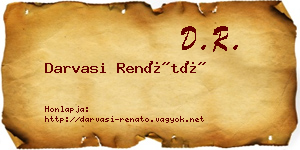 Darvasi Renátó névjegykártya